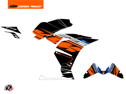 KTM 390 RC Street Bike Frühjahrs-Dekor-Kit Schwarz Orange