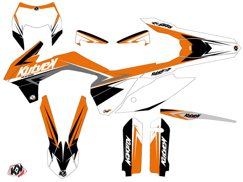 KTM EXC-EXCF Dirt Bike Stage Grafikkit Orange