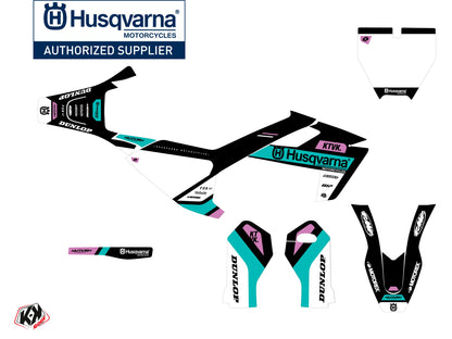 Husqvarna EE-5 Dirt Bike Starter-Grafikset Türkis