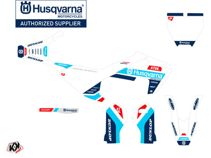 Husqvarna TC 50 Dirt Bike Starter-Grafikset Blau