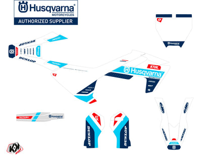 Husqvarna TC 65 Dirt Bike Starter-Grafikset Blau