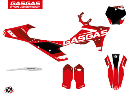 GASGAS MC 125 Dirt Bike Stella Grafikkit Rot