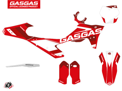 GASGAS MCF 450 Dirt Bike Stella Grafikset Rot