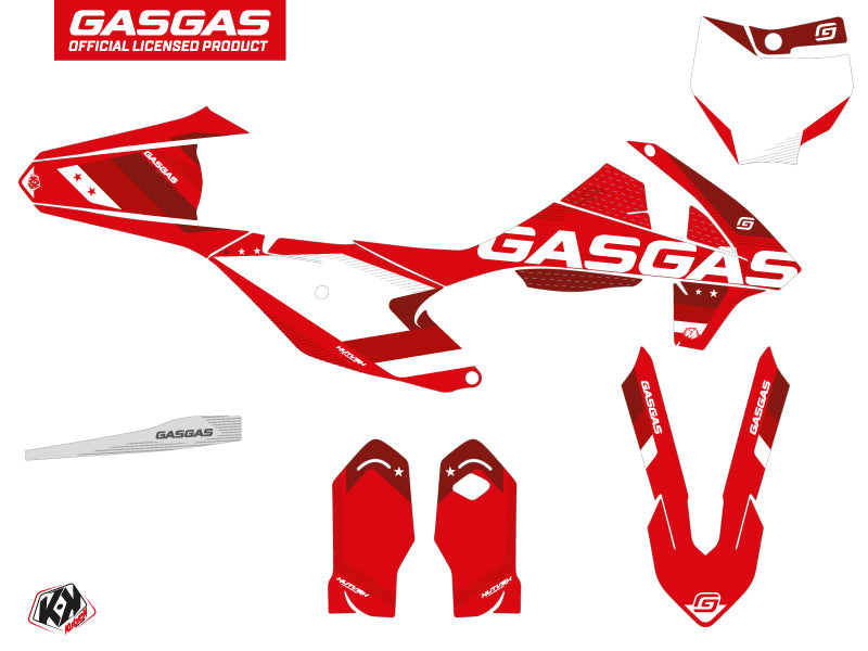 GASGAS MC 85 Dirt Bike Stella Grafikset Rot