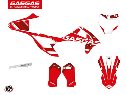 GASGAS MC-E 5 Dirt Stella Flash Grafik-Kit Rot