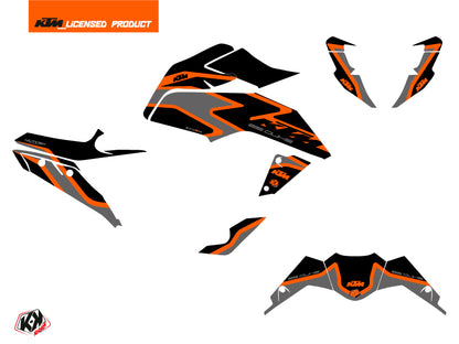 KTM Duke 125 Street Bike Storm Grafikkit Schwarz Orange