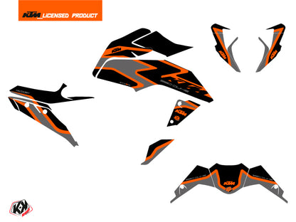 KTM Duke 390 Street Bike Storm Grafikkit Schwarz Orange