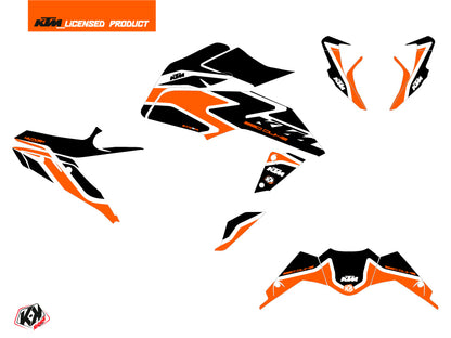 KTM Duke 125 Street Bike Storm Grafikkit Orange Schwarz