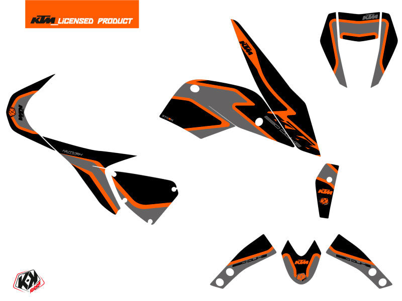 KTM Duke 690 Street Bike Storm Grafikkit Schwarz Orange
