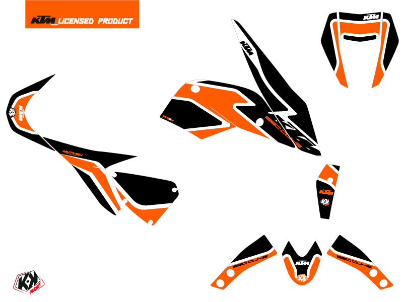 KTM Duke 690 Street Bike Storm Grafikkit Orange Schwarz