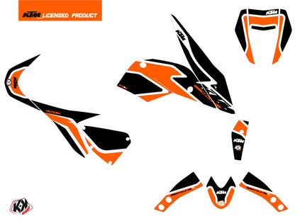 KTM Duke 690 R Street Bike Storm Grafikkit Orange Schwarz