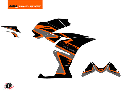 KTM 125 RC Street Bike Storm Grafikkit Schwarz Orange