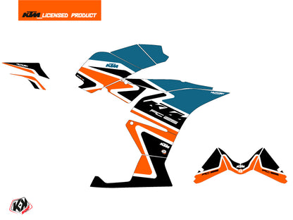 KTM 125 RC Street Bike Storm Grafikkit Orange Blau