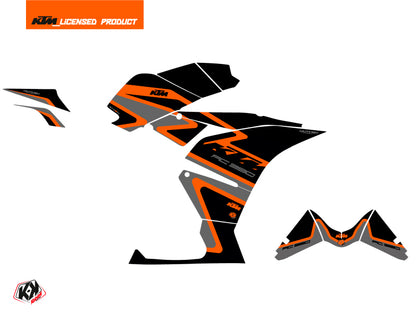 KTM 390 RC Street Bike Storm Grafikkit Schwarz Orange