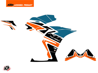 KTM 390 RC Street Bike Storm Grafikkit Orange Blau