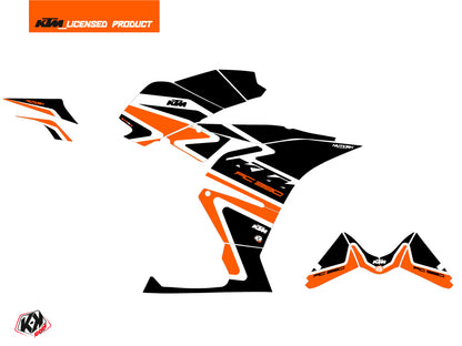 KTM 390 RC Street Bike Storm Grafikkit Orange Schwarz