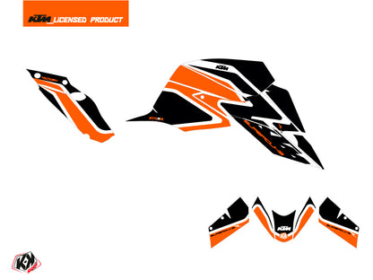 KTM Super Duke 1290 R Street Bike Storm Grafikkit Orange Schwarz