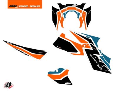 KTM Super Duke 990 Street Bike Storm Grafikkit Orange Blau
