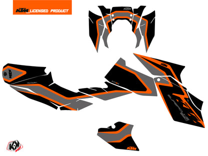 KTM Super Duke 990 R Straßenmotorrad Storm Grafikkit Schwarz Orange