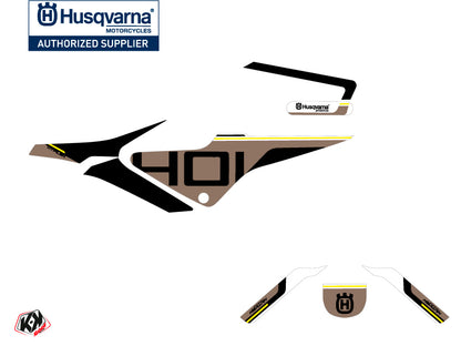 Husqvarna Vitpilen 401 Street Bike Straight Grafik-Kit Schwarz Braun