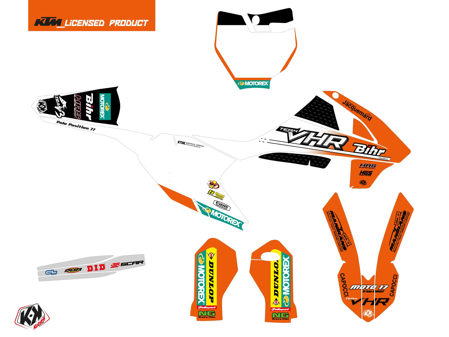 KTM 65 SX Dirt Bike Replica Team VHR K22 Grafikkit