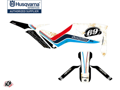 Husqvarna Svartpilen 125 Street Bike Track Grafik-Kit Weiß