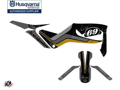 Husqvarna Svartpilen 125 Street Bike Track Grafik-Kit Schwarz