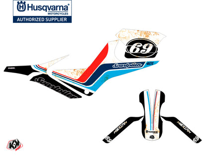 Husqvarna Svartpilen 401 Street Bike Track Grafik-Kit Weiß