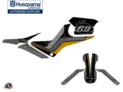 Husqvarna Svartpilen 401 Street Bike Track Grafik-Kit Schwarz