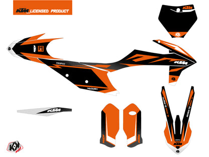 KTM 150 SX Dirt Bike Trophy Grafikkit Schwarz Orange