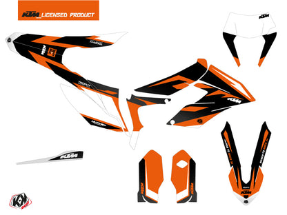 KTM 250 FREERIDE Dirt Bike Trophy Grafik-Kit Schwarz Orange