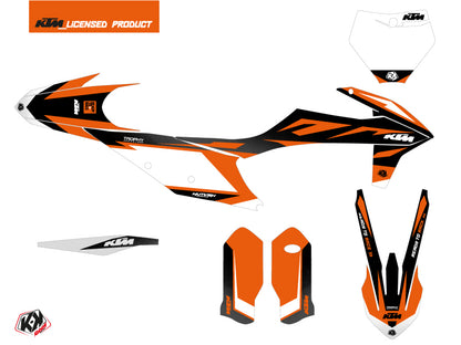 KTM 350 SXF Dirt Bike Trophy Grafikkit Schwarz Orange