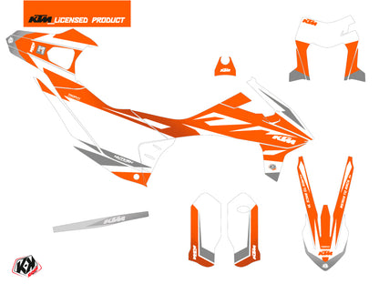 KTM 690 ENDURO R Street Bike Trophy Grafikkit Orange Weiß