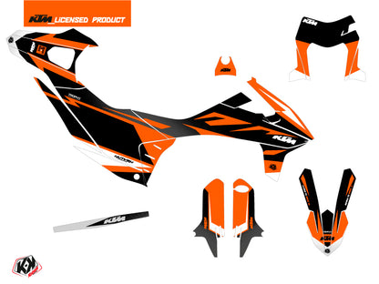 KTM 690 SMC R Dirt Bike Trophy Grafikkit Schwarz Orange