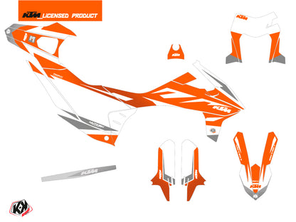 KTM 690 SMC R Street Bike Trophy Grafikkit Orange Weiß