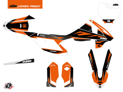 KTM 85 SX Dirt Bike Trophy Grafikkit Schwarz Orange