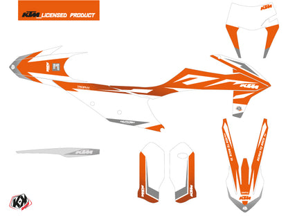 KTM EXC-EXCF Dirt Bike Trophy Grafikset Schwarz Orange Weiß