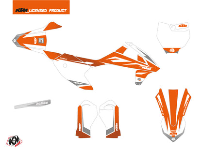 KTM SX-E 5 Dirt Bike Trophy Grafikkit Orange Weiß