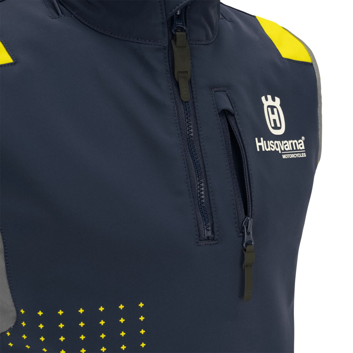 Kinder-Weste mit Zierstreifen, blau