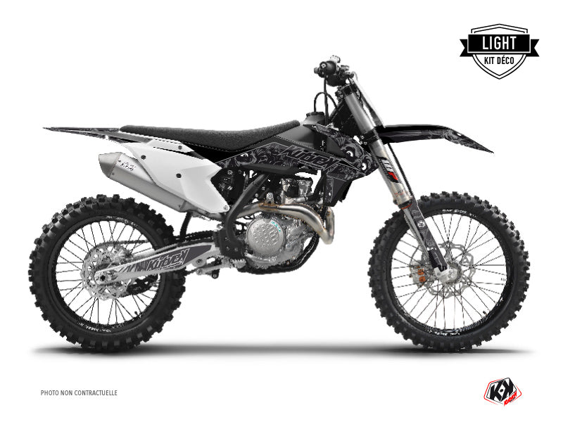 KTM 125 SX Dirt Bike Zombies Dark Graphic Kit Black LIGHT - Light versie