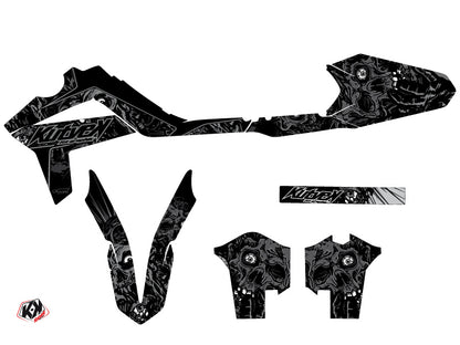 GASGAS 250 ECF Dirt Bike Zombies Dark Grafik-Kit Schwarz