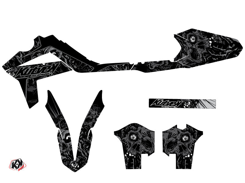 GASGAS EC Dirt Bike Zombies Dark Grafik-Kit Schwarz