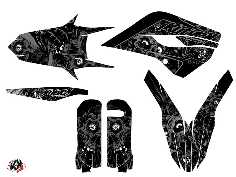 Husqvarna 300 TE Dirt Bike Zombies Dark Grafik-Kit Schwarz