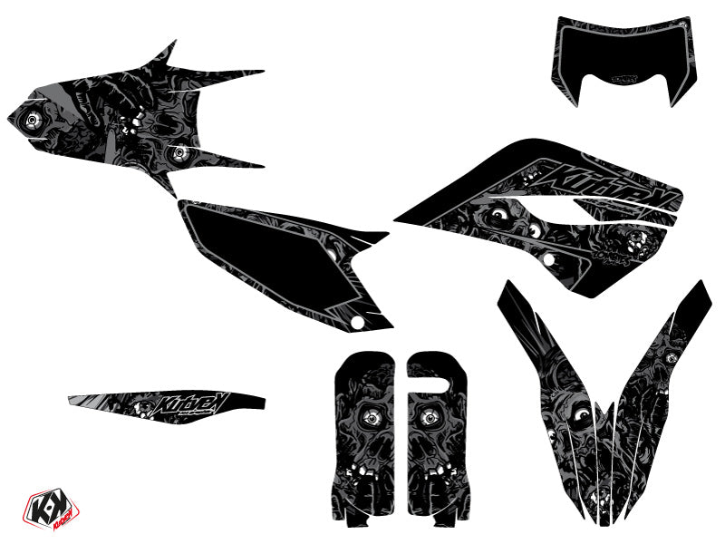 Husqvarna 300 TE Dirt Bike Zombies Dark Grafik-Kit Schwarz