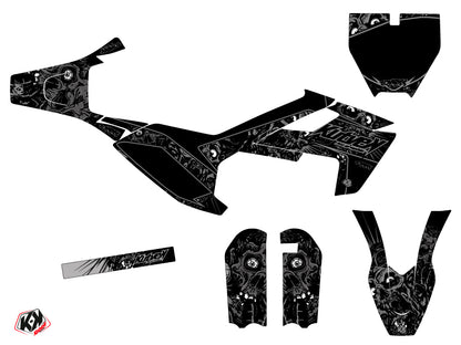 Husqvarna TC 50 Dirt Bike Zombies Dark Grafik-Kit Schwarz