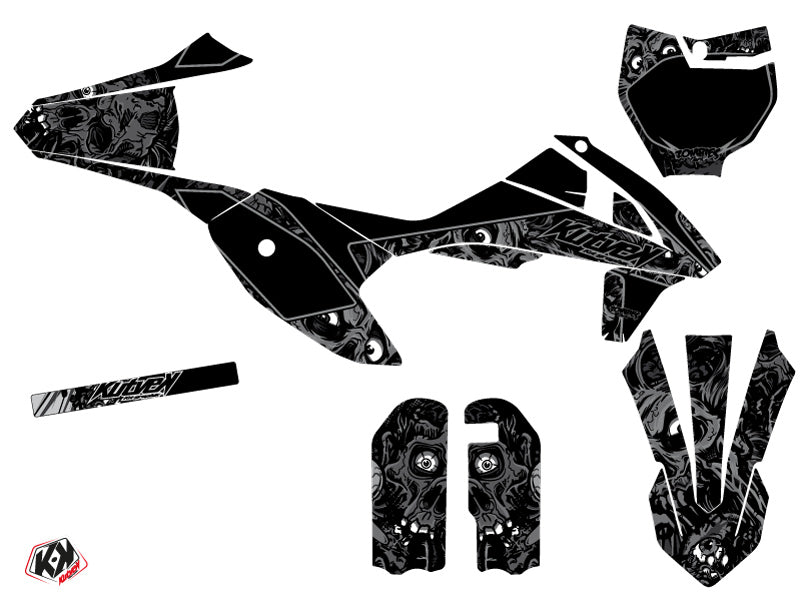 KTM 50 SX Dirt Bike Zombies Dark Grafikkit Schwarz