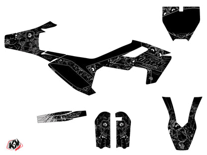 Husqvarna TC 65 Dirt Bike Zombies Dark Grafik-Kit Schwarz