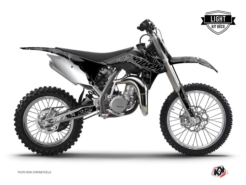 KTM 85 SX Dirt Bike Zombies Dark Graphic Kit Black LIGHT - Light versie