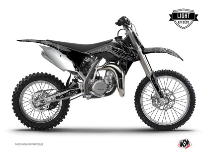 KTM 85 SX Dirt Bike Zombies Dark Graphic Kit Black LIGHT - Light versie