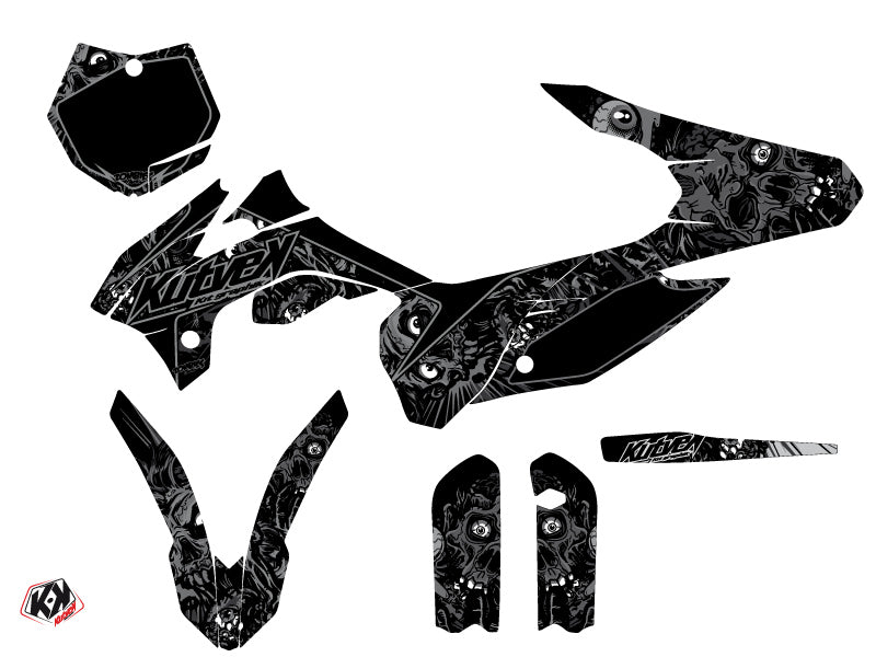 KTM 85 SX Dirt Bike Zombies Dark Grafikkit Schwarz